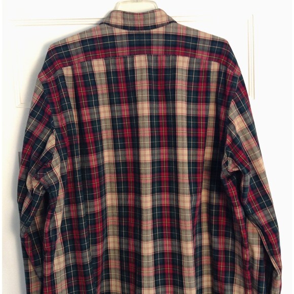 Polo Ralph Lauren Shirt Men XLT Plaid Flannel Classic Long Sleeve Preppy Pony - Picture 5 of 9